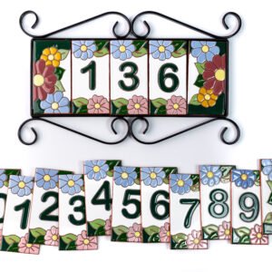 Placa De Números Completa 3 Dígito Com Borda
