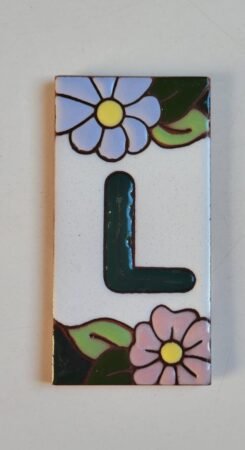 Letra L · Flor