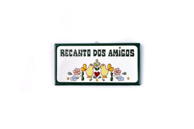 Placa Grande · Recanto Dos Amigos · Casal De Pássaros