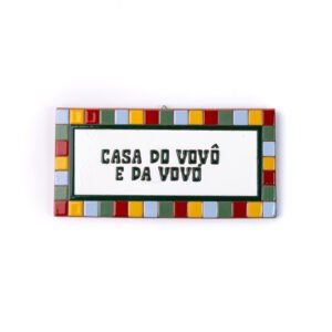Placa Grande · Casa Do Vovô E Da Vovó · Quadradinho Colorido