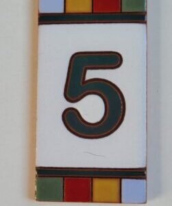 Número 5 · Quadradinho Colorido