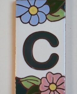 Letra C · Flor