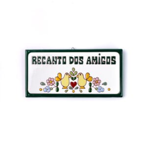 Placa Grande · Recanto Dos Amigos · Casal De Pássaros