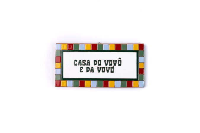 Placa Grande · Casa Do Vovô E Da Vovó · Quadradinho Colorido