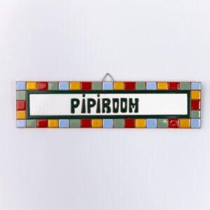 Placa Média · Pipiroom · Quadradinho Colorido