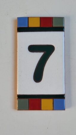 Número 7 · Quadradinho Colorido
