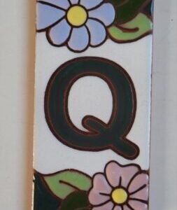 Letra Q · Flor
