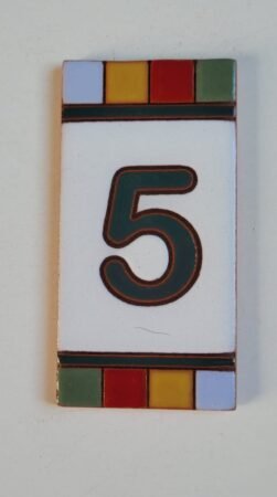 Número 5 · Quadradinho Colorido