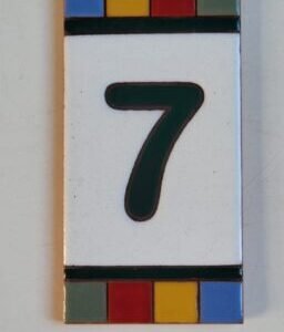 Número 7 · Quadradinho Colorido