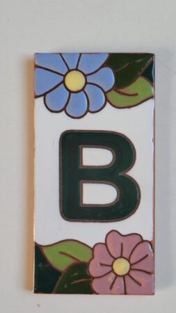 Letra B · Flor