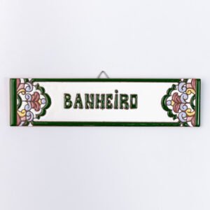 Placa Média · Banheiro · Italiano Verde
