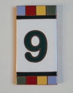 Número 9 · Quadradinho Colorido