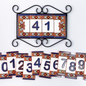 Placa De Números Completa 2 Dígito Com Borda