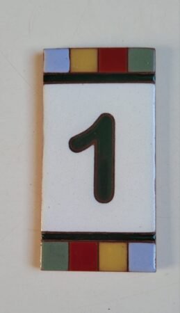 Número 1 · Quadradinho Colorido