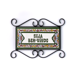 Placa Grande · Seja Bem-Vindo · Italiano Verde