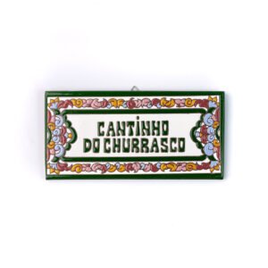 Placa Grande · Cantinho Do Churrasco · Italiano Verde
