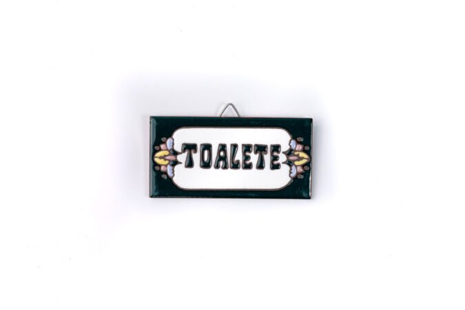 Placa Pequena · Toalete · Europeu Verde
