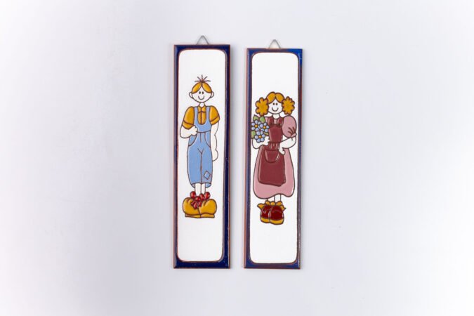 Placa Média · Menino/ Menina · Azul
