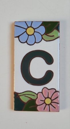 Letra C · Flor