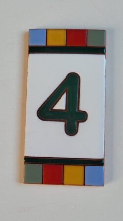 Número 4 · Quadradinho Colorido