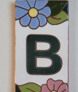 Letra B · Flor