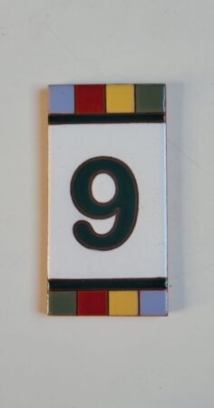 Número 9 · Quadradinho Colorido