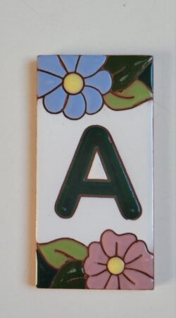 Letra A · Flor