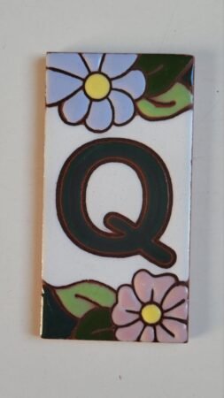 Letra Q · Flor