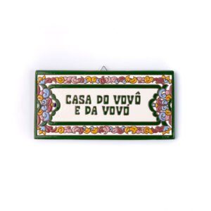 Placa Grande · Casa Do Vovô E Da Vovó · Italiano Verde