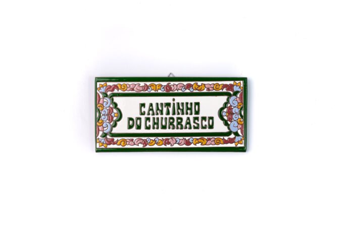 Placa Grande · Cantinho Do Churrasco · Italiano Verde