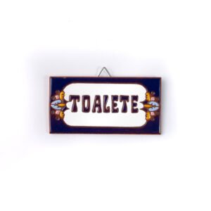 Placa Pequena · Toalete · Europeu Azul