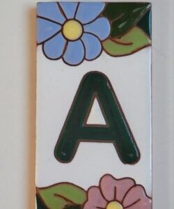 Letra A · Flor